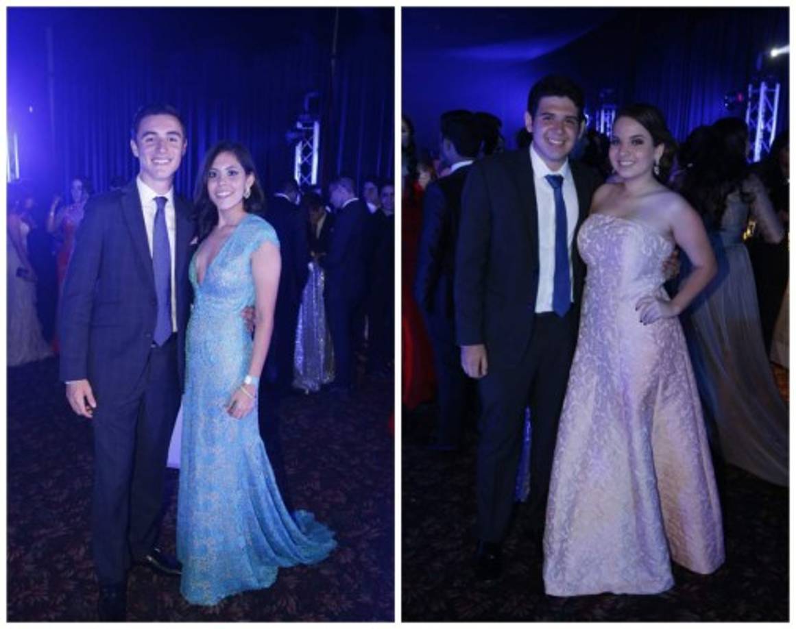 Christopher Harris y Sofía Velásquez con Claudio Rojas y Sofía Altamirano.