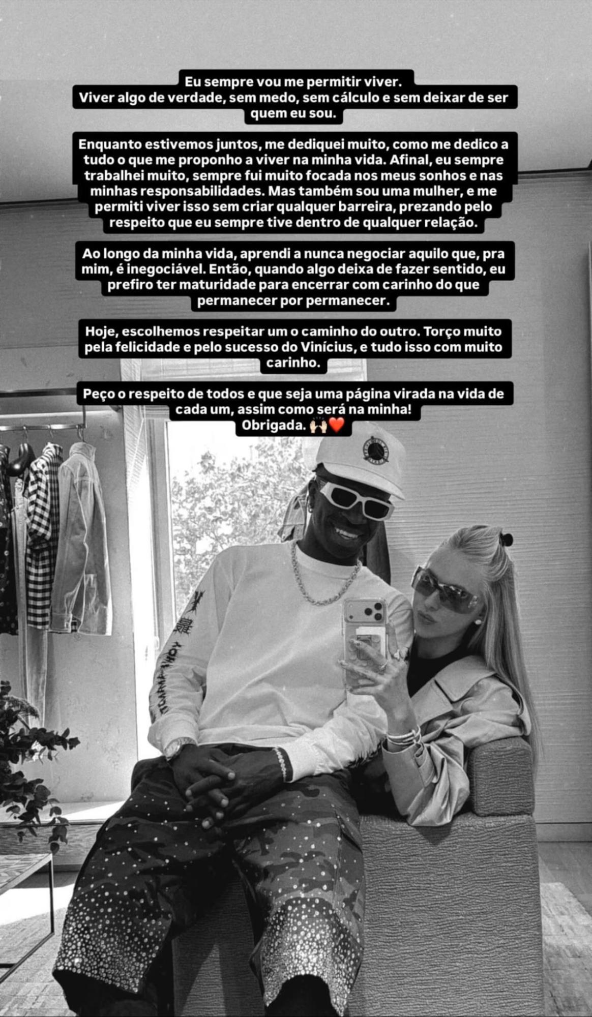 ¿Le fue infiel? Destapan motivo de la ruptura de Vinicius y Virginia Fonseca