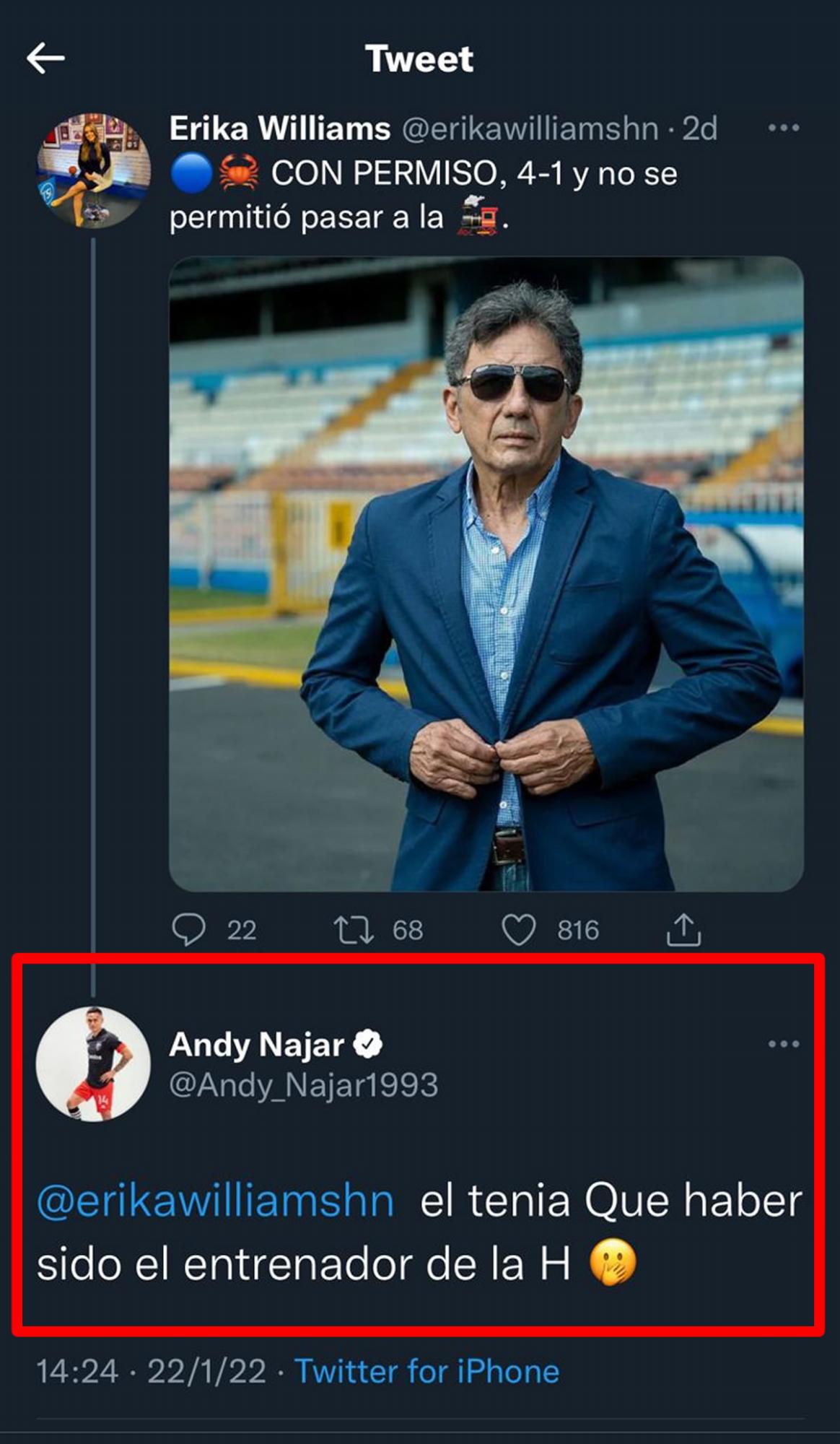 Esto fue lo que dijo Andy Najar sobre quien debía tomar las riendas de la Selección de Honduras.