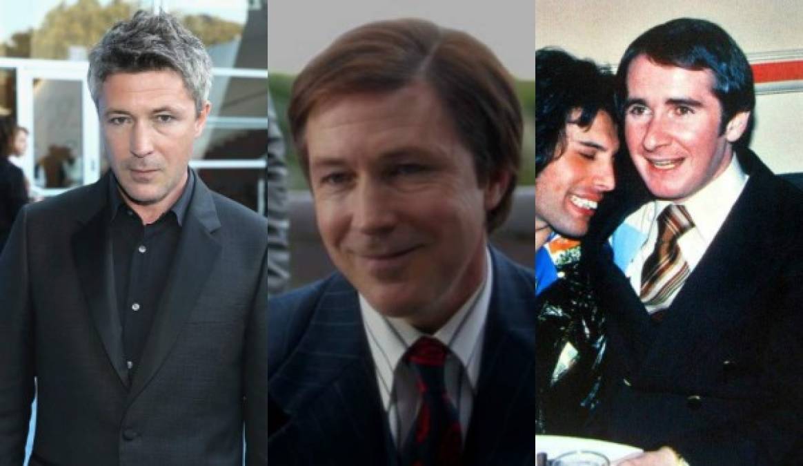 Aidan Gillen es John Reid<br/><br/>La estrella de Game of Thrones interpreta al primer mánager de Queen. Reid manejó a la banda desde 1975 hasta 1978, aproximadamente cuando él también era el mánager de Elton John.<br/>