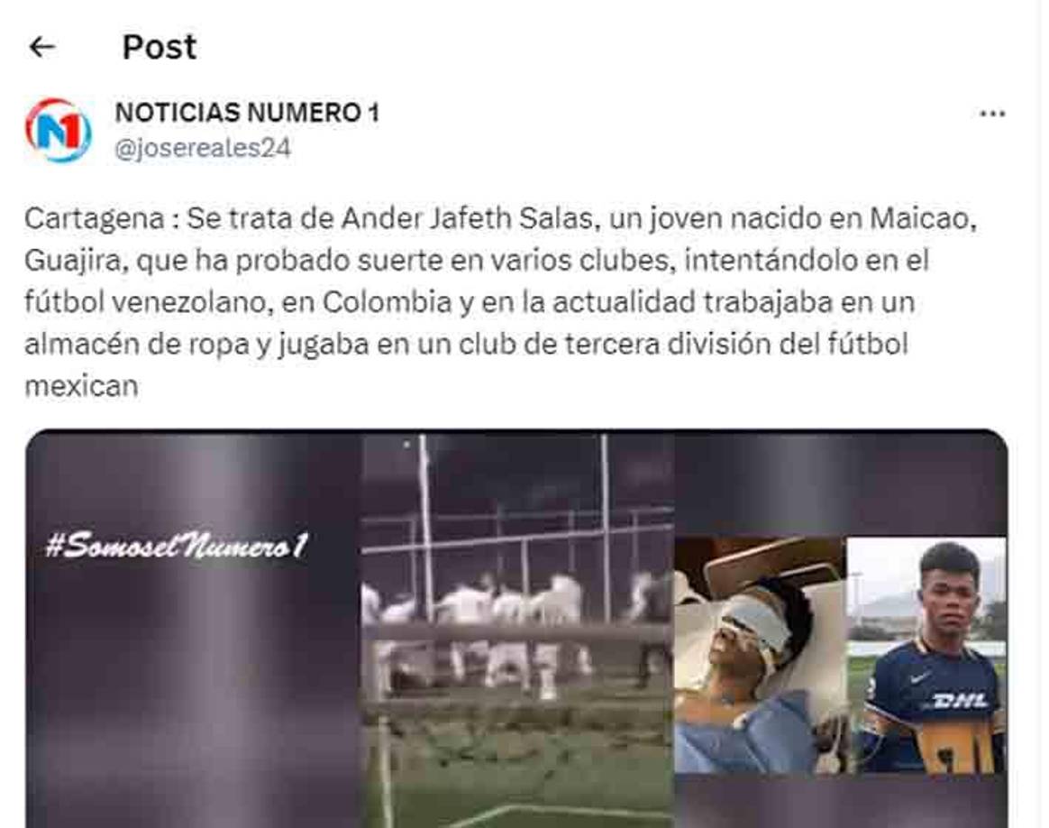Un sujeto que estaba observando el encuentro pudo grabar durante 25 segundos la golpiza y se ve cómo rodean al muchacho. Golpes con las manos y patadas recibió el joven, que solo intentaba taparse la cabeza con sus manos.