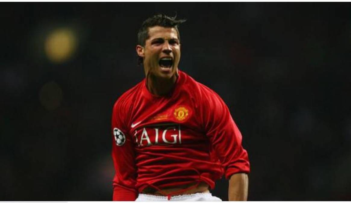 Cristiano Ronaldo en su primera etapa con el Manchester United en el 2003 así lucía. 