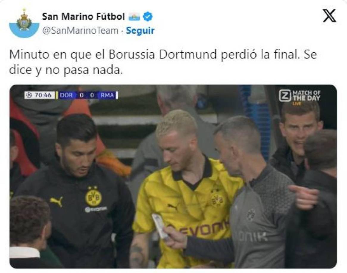 Hacen pedazos al Barcelona: los memes que dejó la final Dortmund-Real Madrid