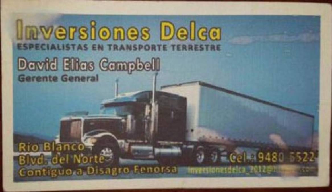 Las autoridades hondureñas destacaron que las oficinas de la MS-13 tuvieron sede en el plantel Delca, ubicado en Río Blanco, San Pedro Sula. Se encontraron lujosas oficinas que eran propiedad de David Campbell.