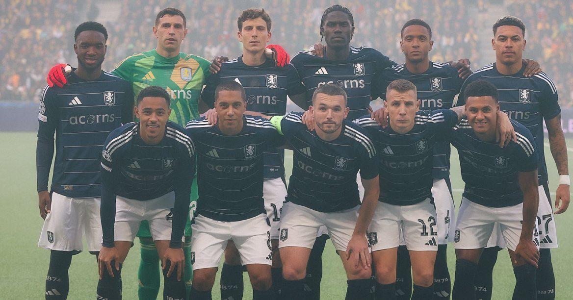 El 11 titular del Aston Villa que goleó en su debut por la Champions League.