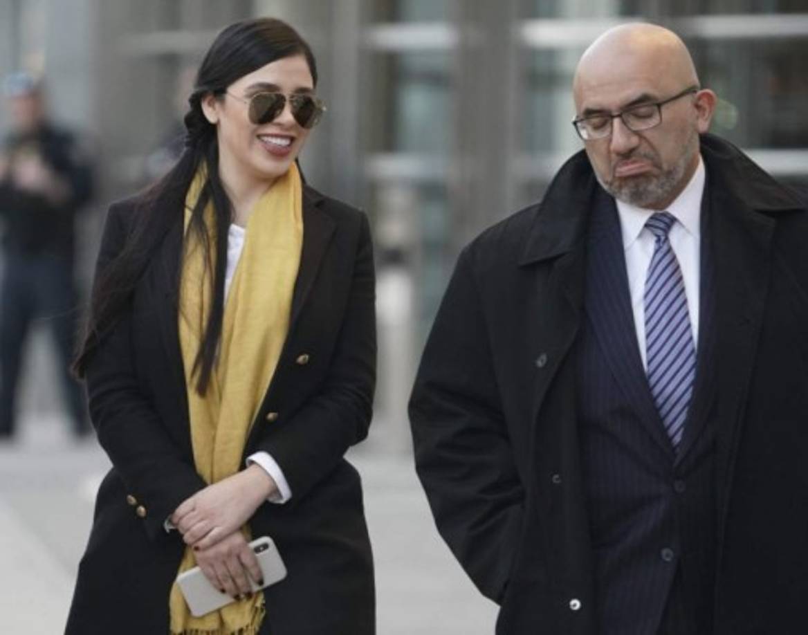 En días anteriores, la esposa de El Chapo se ha mostrado siempre sonriente y radiante ante las cámaras.