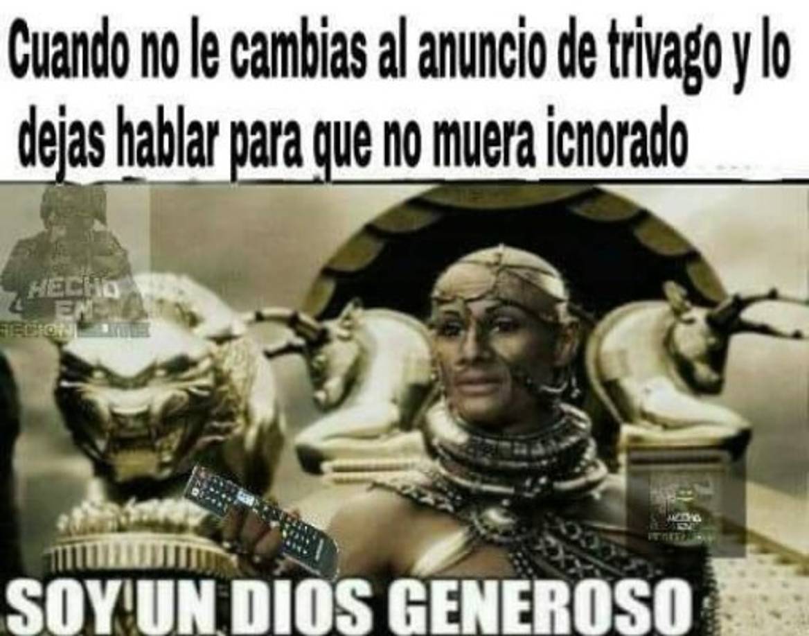 A veces eres paciente y le dejas, es sólo un comercial.