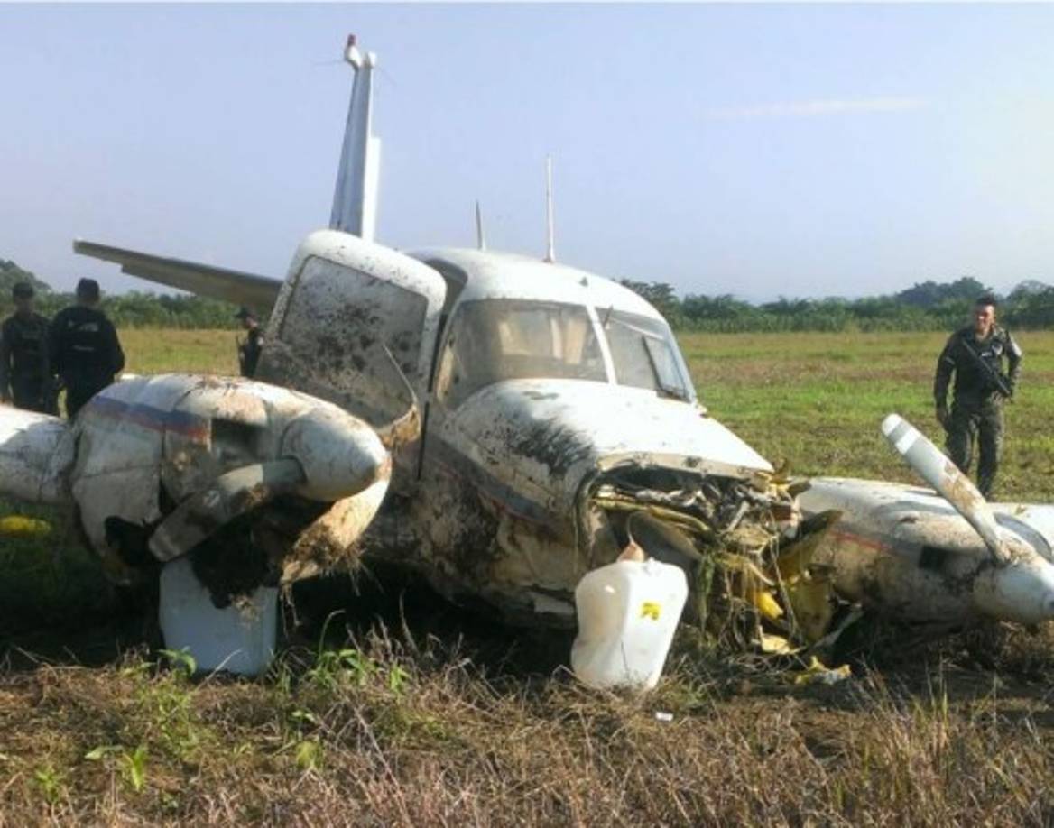 La avioneta fue encontrada en aldea La 40 de El Progreso, Yoro.