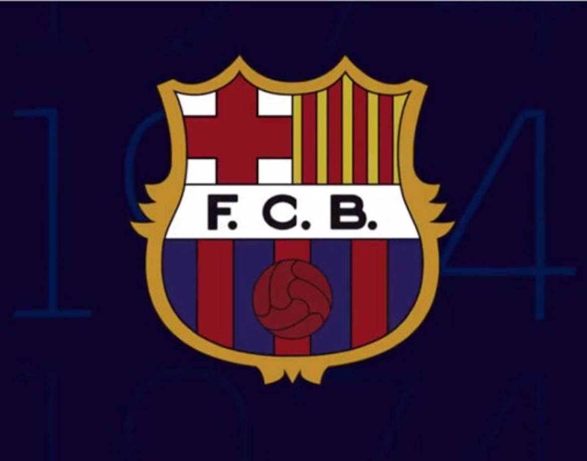 Así era el escudo del Barcelona en 1974 con sus nuevas modificaciones.