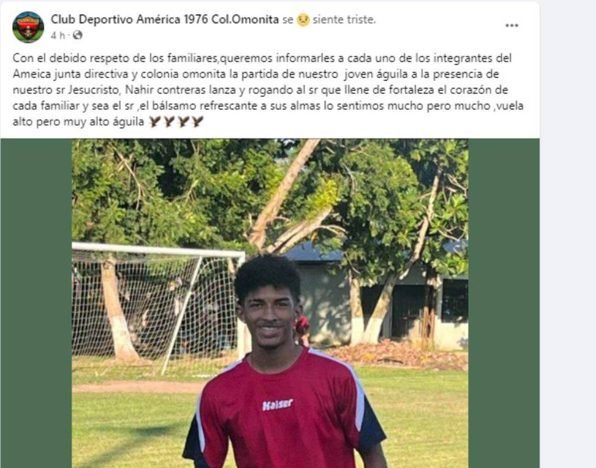  Nahir formó parte de diversos equipos y los clubes se pronunciaron lamentando la muerte del chico Contreras. 