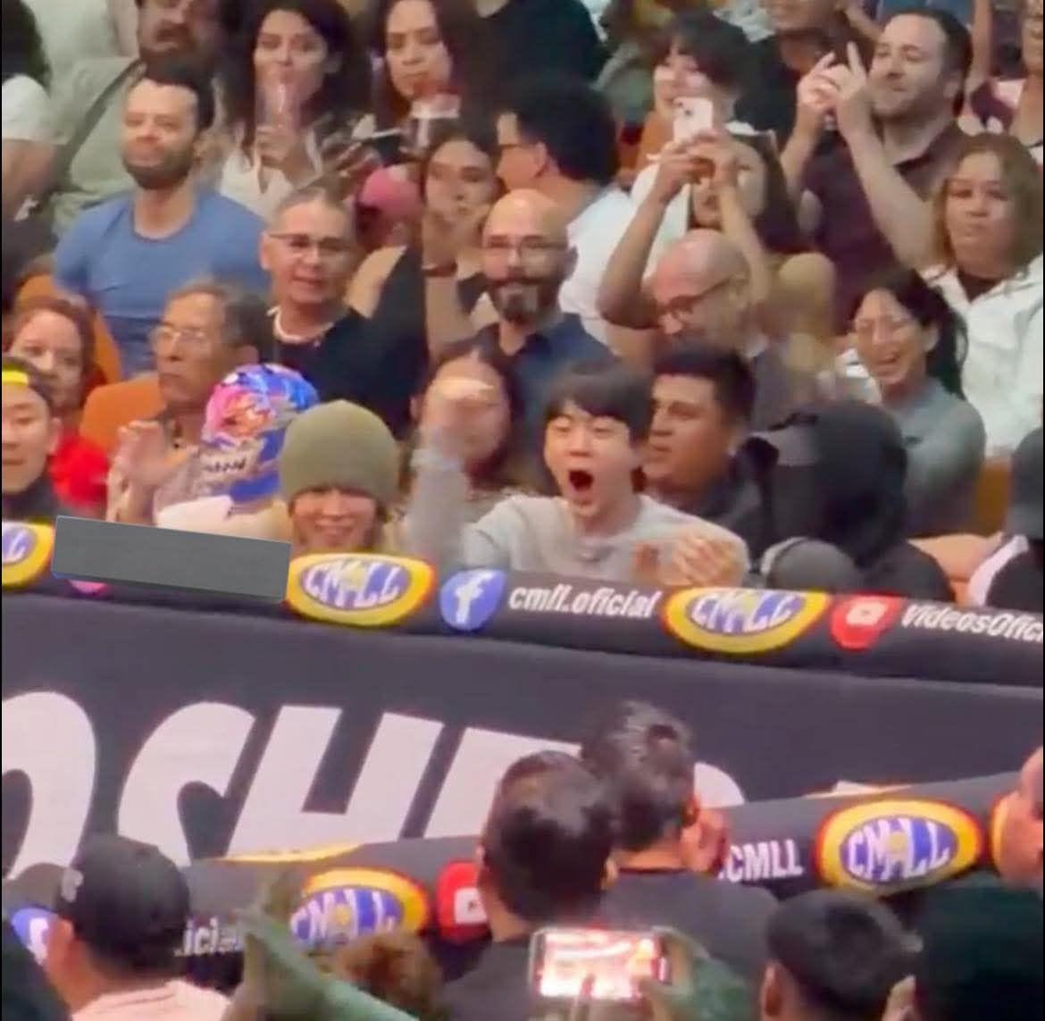 Así disfrutó BTS de la lucha libre mexicana en CDMX