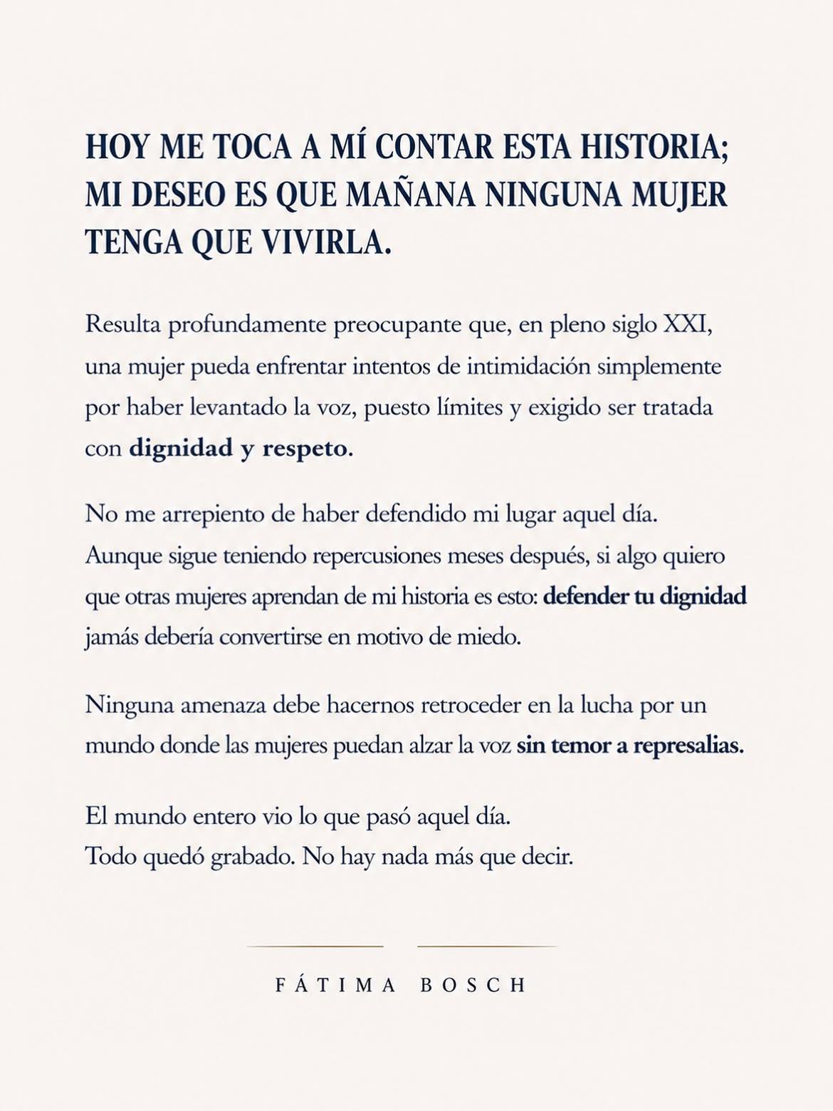 Fátima Bosch: entre la corona y la controversia