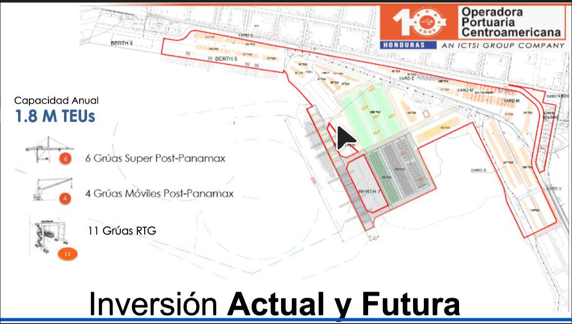 Planos del patio seis en el que la OPC invertirá $84 millones.
