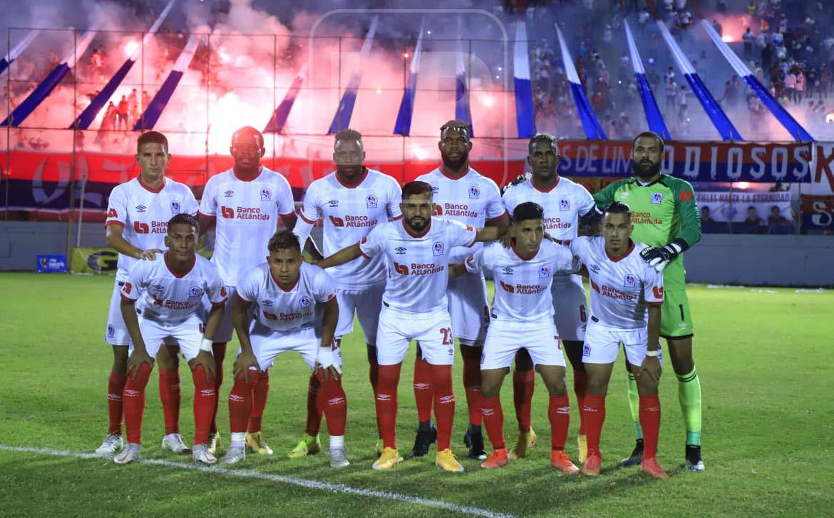 El 11 titular del Olimpia que superó al Honduras Progreso en el estadio Morazán.