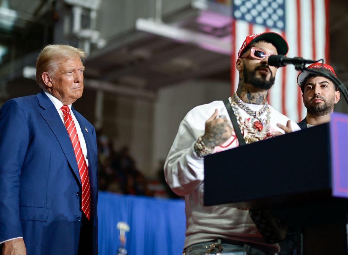 Donald Trump recibe el respaldo de Anuel AA y Justin Quiles