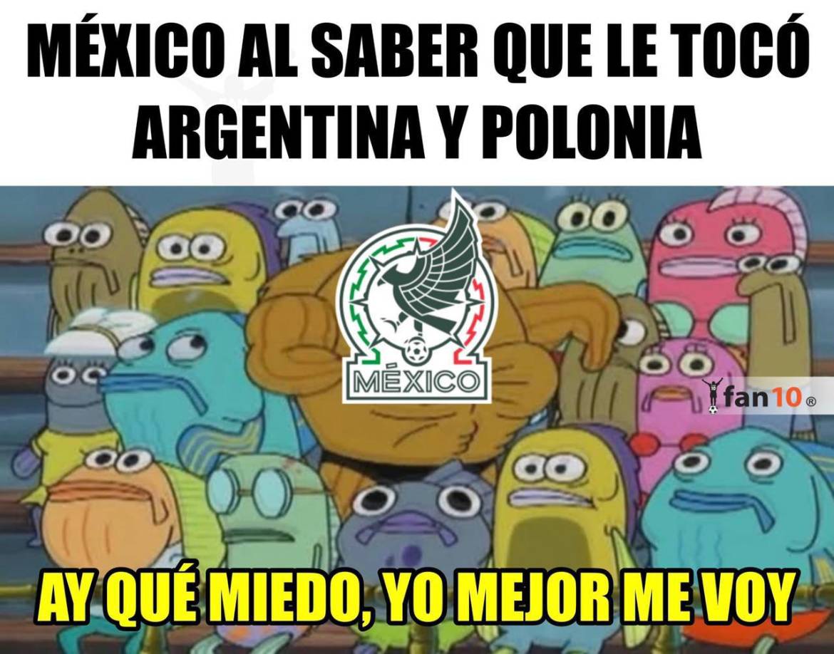 Los memes del sorteo del Mundial de Qatar 2022: burlas a México, Honduras y Argentina