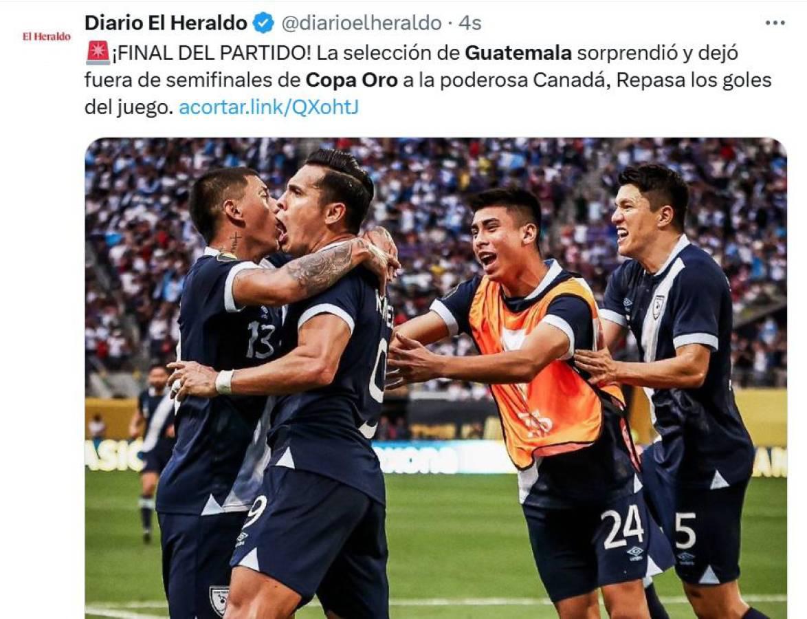 Así reaccionó la prensa a la victoria de Guatemala sobre Canadá en Copa Oro