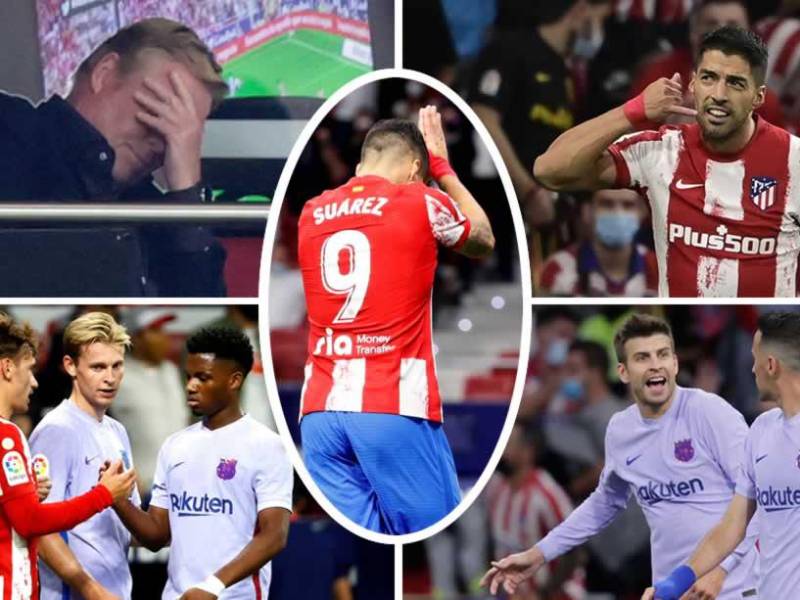 Las imágenes de la derrota del Barcelona (2-0) contra el Atlético de Madrid en el Wanda Metropolitano por la octava jornada de la Liga Española.