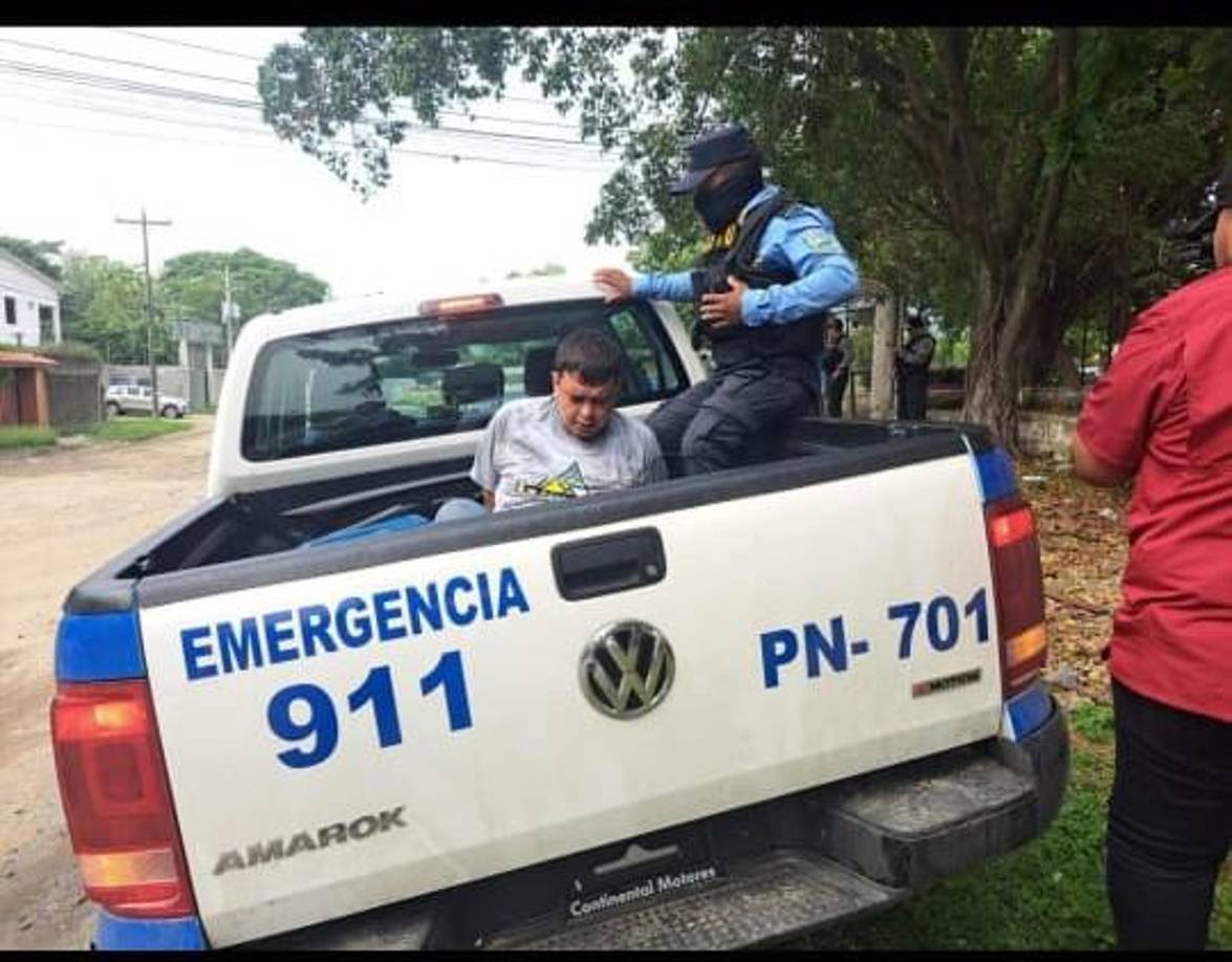 El sujeto detenido en el lugar era taxista VIP y laboraba en una central de taxis de San Pedro Sula.