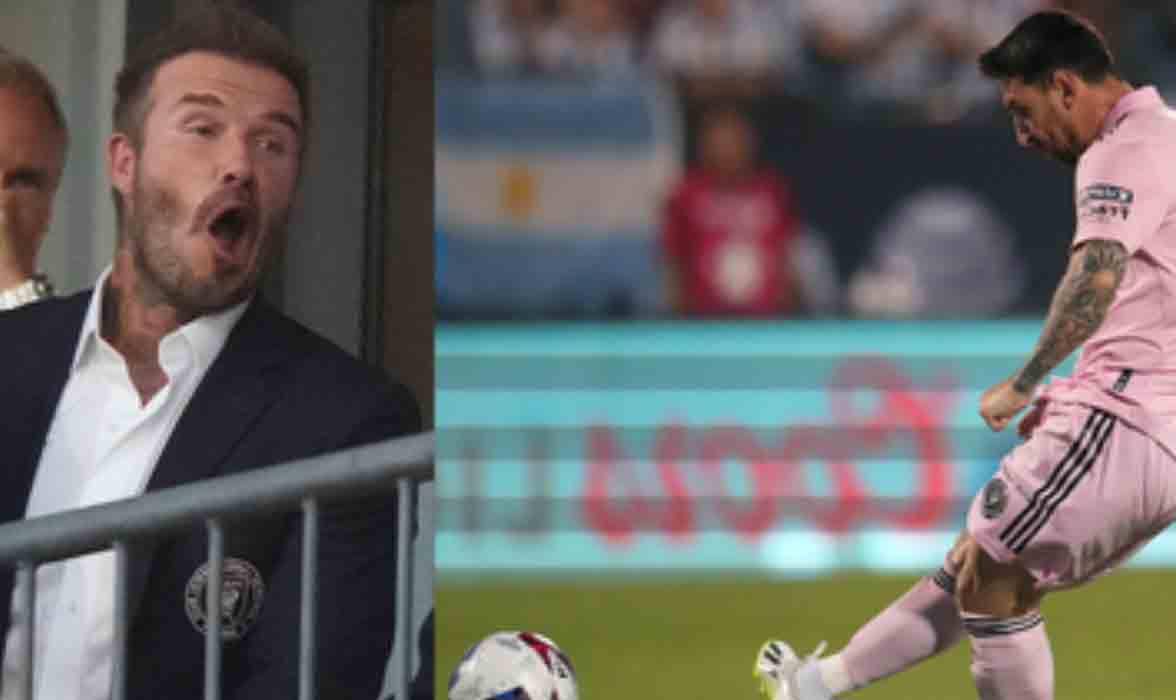 David Beckham y su increíble reacción tras golazo de tiro libre de Messi