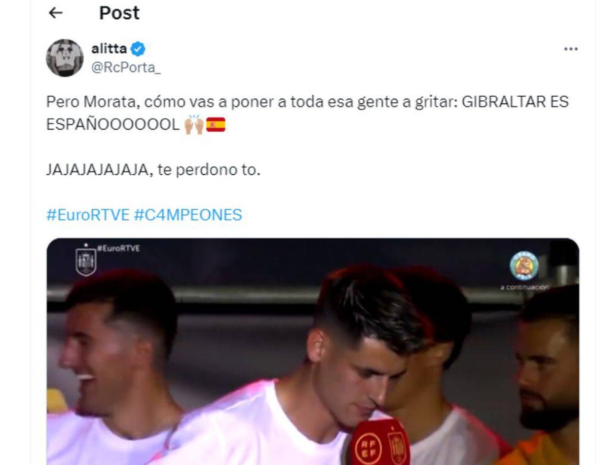 España celebra: Feo gesto de Carvajal a presidente y Morata con increíble burla