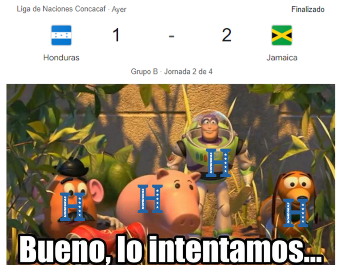 “Hijo”: los memes que dejó la derrota de Honduras ante Jamaica en Nations League