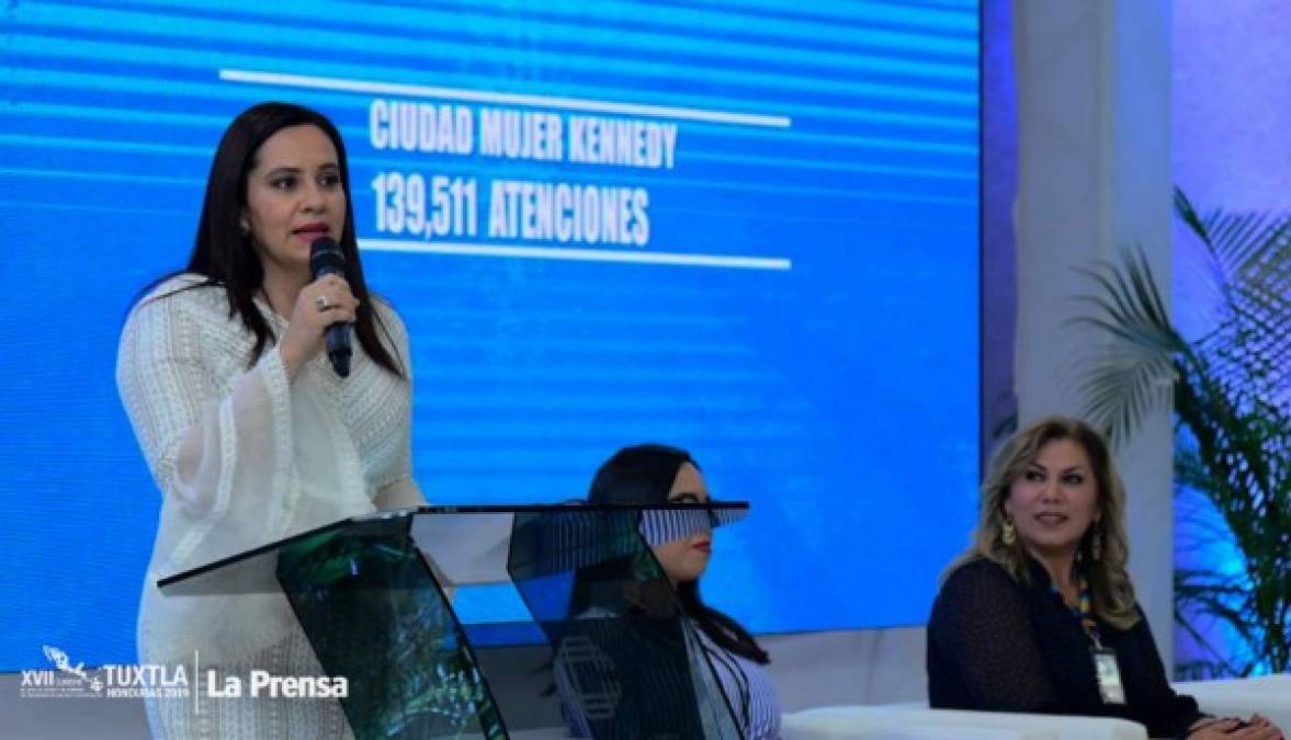 La primera dama de Honduras, Ana García de Hernández, lideró el panel de emprendiemiento de la mujer en la XVII Cumbre de Tuxtla.