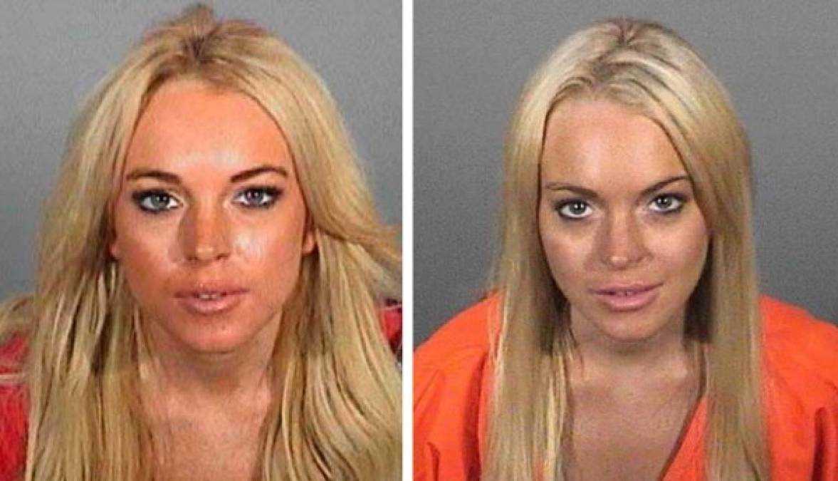 Tras las rejas<br/>Lindsay Lohan fue sentenciada varias veces a prisión. Su primera condena ocurrió en 2010, cuando se le ordenó pasar 90 días en la cárcel por violar los términos de su libertad condicional, impuesta tres años antes, por conducir ebria y con posesión de cocaína. Lohan ingresó el 20 de julio al Centro de Detención Regional Century en Lynwood, California y ocupó una celda de nueve metros cuadrados cercana a la que en su momento habitó Paris Hilton.