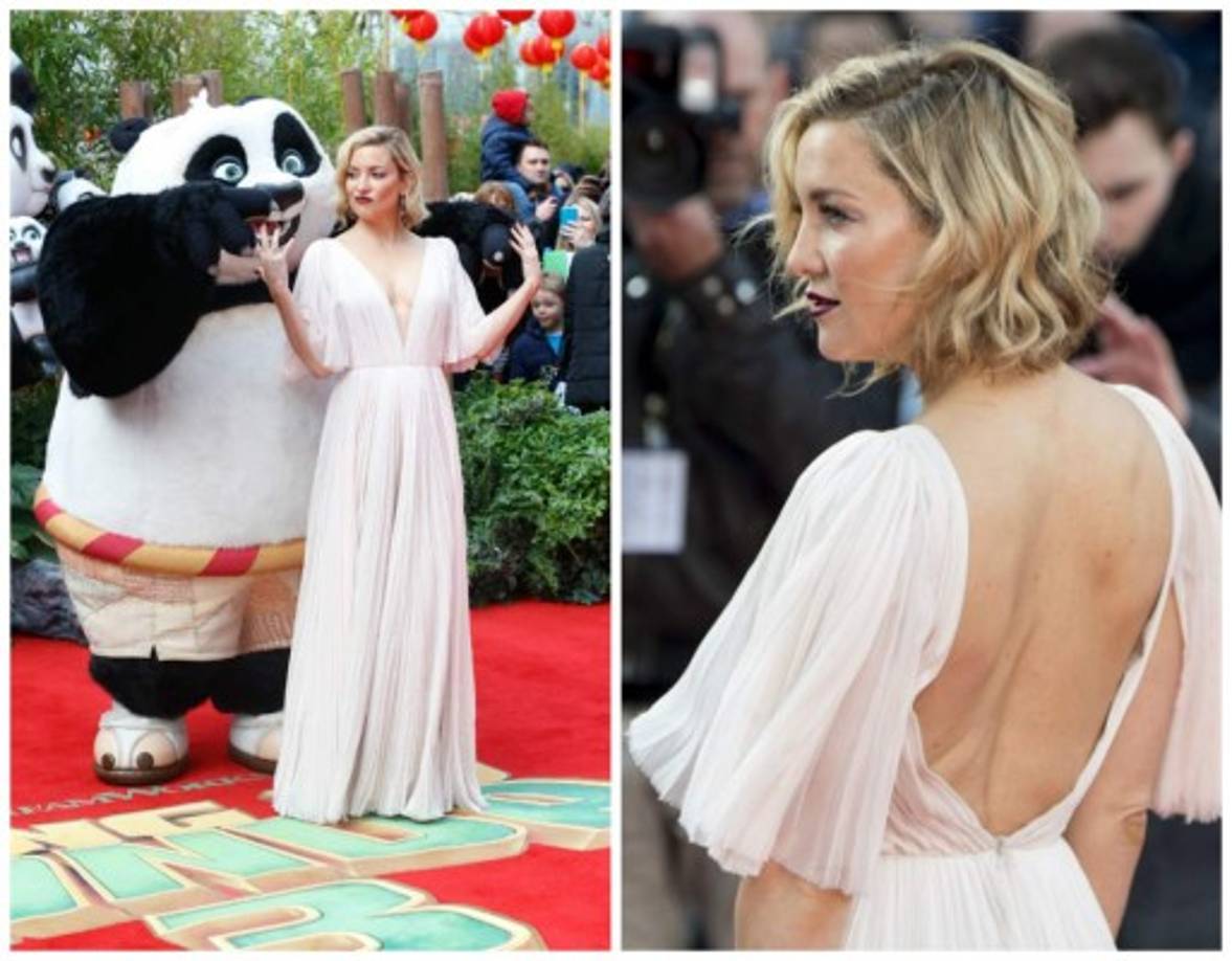 La actriz estadounidense Kate Hudson lució radiante en el lanzamiento de Kung Fu Panda 3.