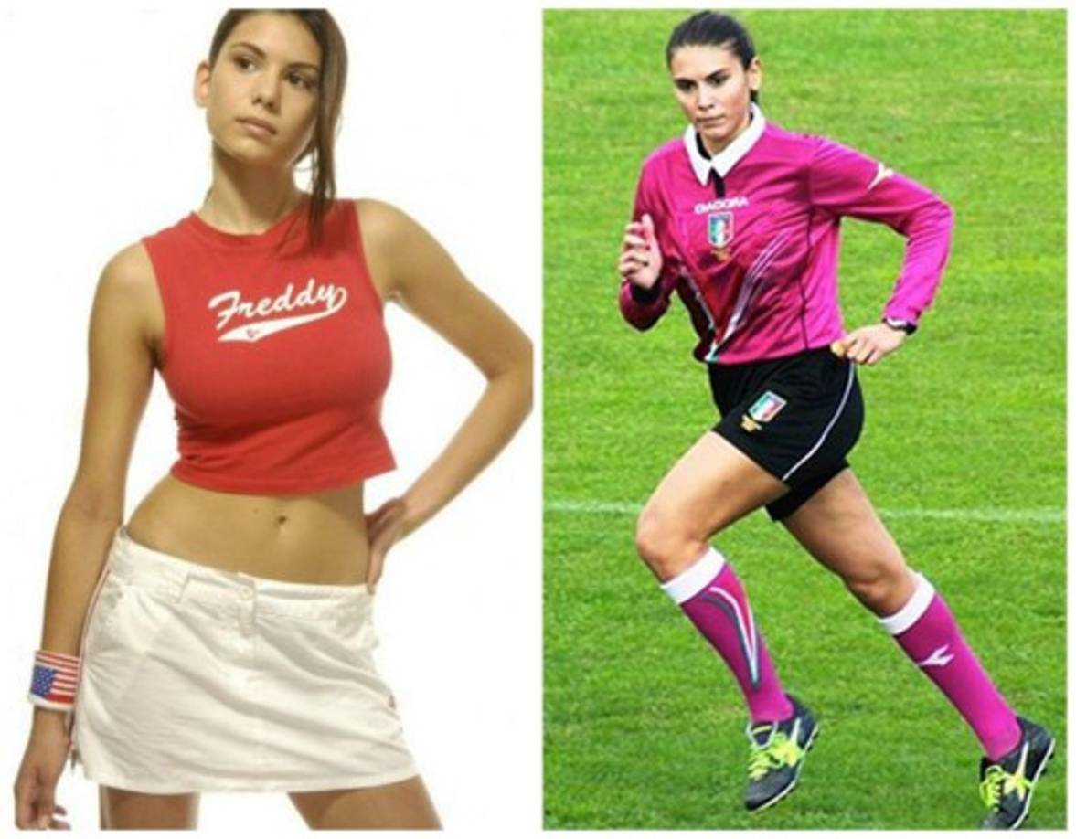 Elena Tambini se ha robado las miradas de los medios italianos, pues además de destacarse por su experiencia como árbitro, se dedica al periodismo de análisis de partidos de fútbol en televisión.