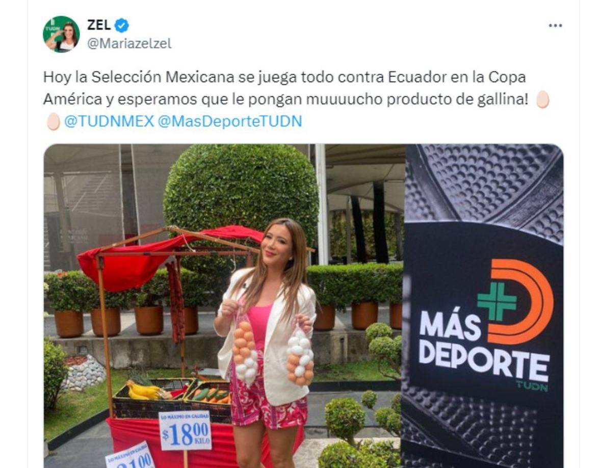 ”Esperamos que le pongan mucho producto de gallina”, señaló una periodista mexicana.