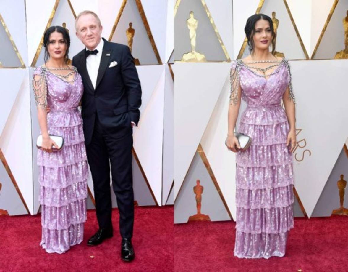 La actriz mexicana Salma Hayek y su esposo François-Henri Pinault.