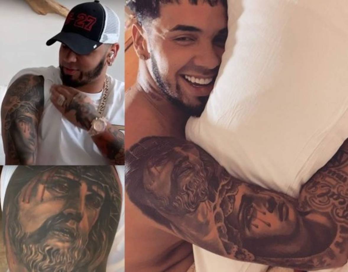 Cuando entró a prisión comenzó a acercarse más a Dios, lo que le inspiró a tatuarse a la Virgen María y a Jesús en el mismo brazo, ambos aparecen llorando lágrimas de sangre en uno de sus brazos