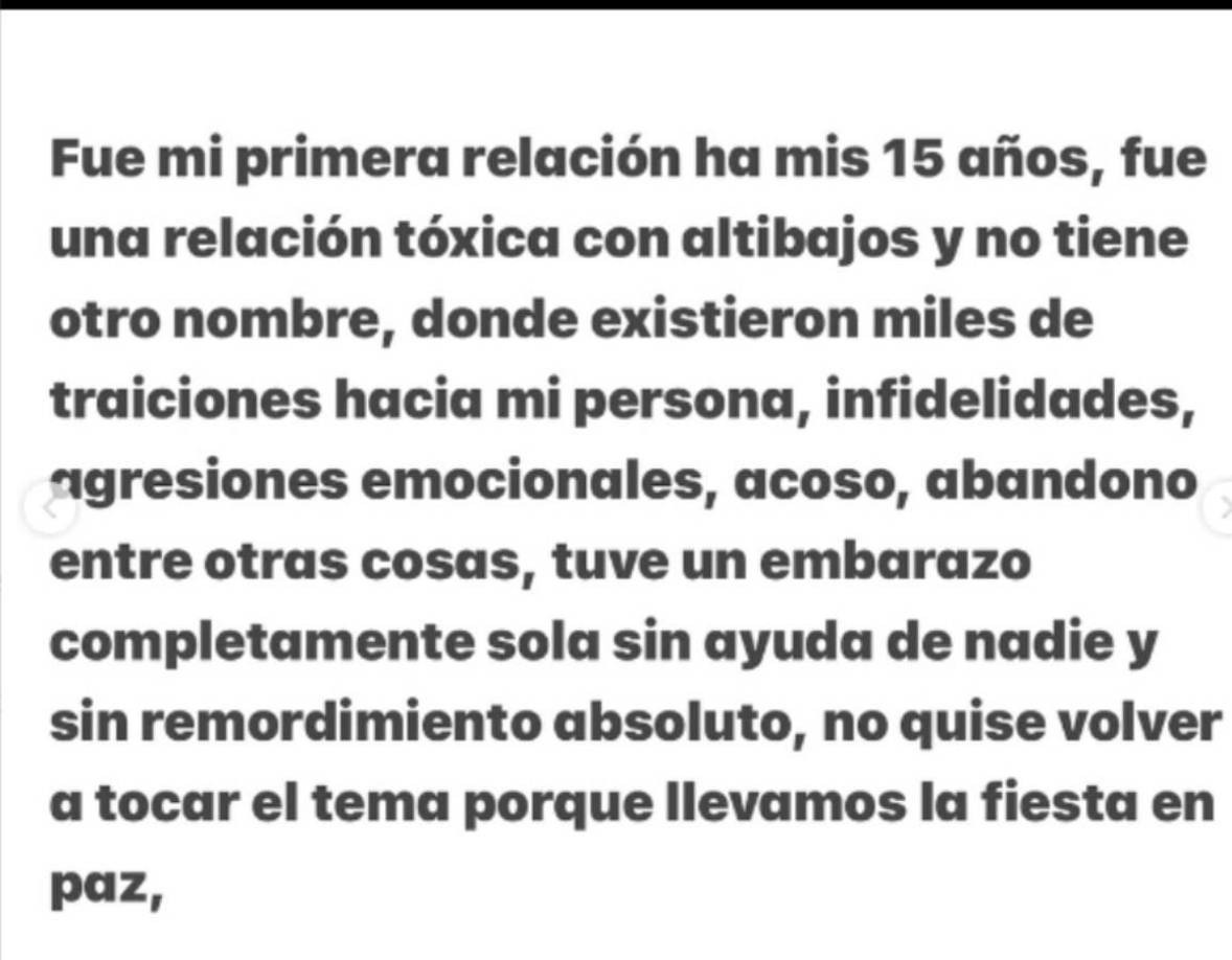 Andrea lo contó todo: En primera instancia reveló que sufrió infidelidades, agresiones, acoso, abandonos, por parte del jugador Jonathan Espiricueta. 