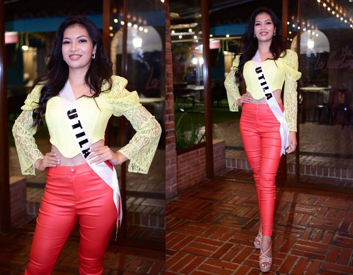 Diandra Layevska García, es Miss Útila. Tiene 19 años y dice que este certamen de belleza le ha ayudado a ser una persona más social y a desenvolverse en público. 