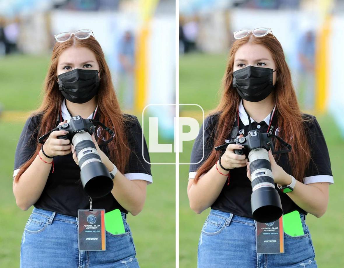 Esta guapa fotógrafa del Motagua llamó la atención del lente de Grupo OPSA. ¿Pero quién es? Se trata de Iving Bruni, la prometida del defensa motagüense Denil Maldonado.