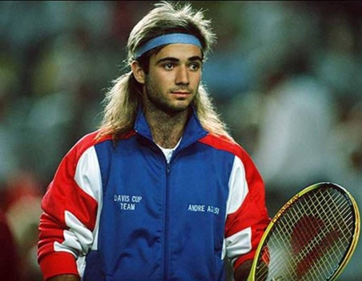 André Agassi, que sin duda fue el claro propulsor de la moda cani.