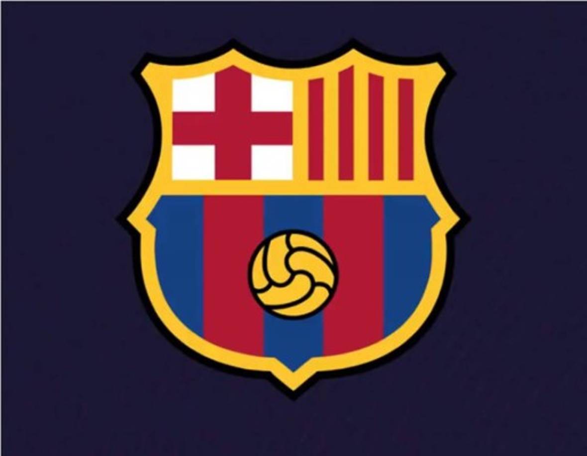 Así será ahora el nuevo escudo del Barcelona en la próxima temporada con las modificaciones.