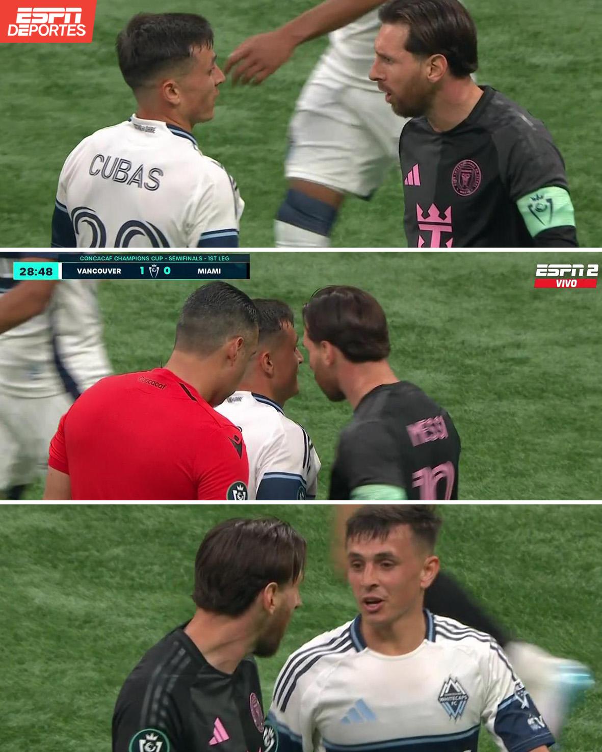 Picante cruce de Messi con rival, revelan motivo de su enojo e Inter Miami sufre