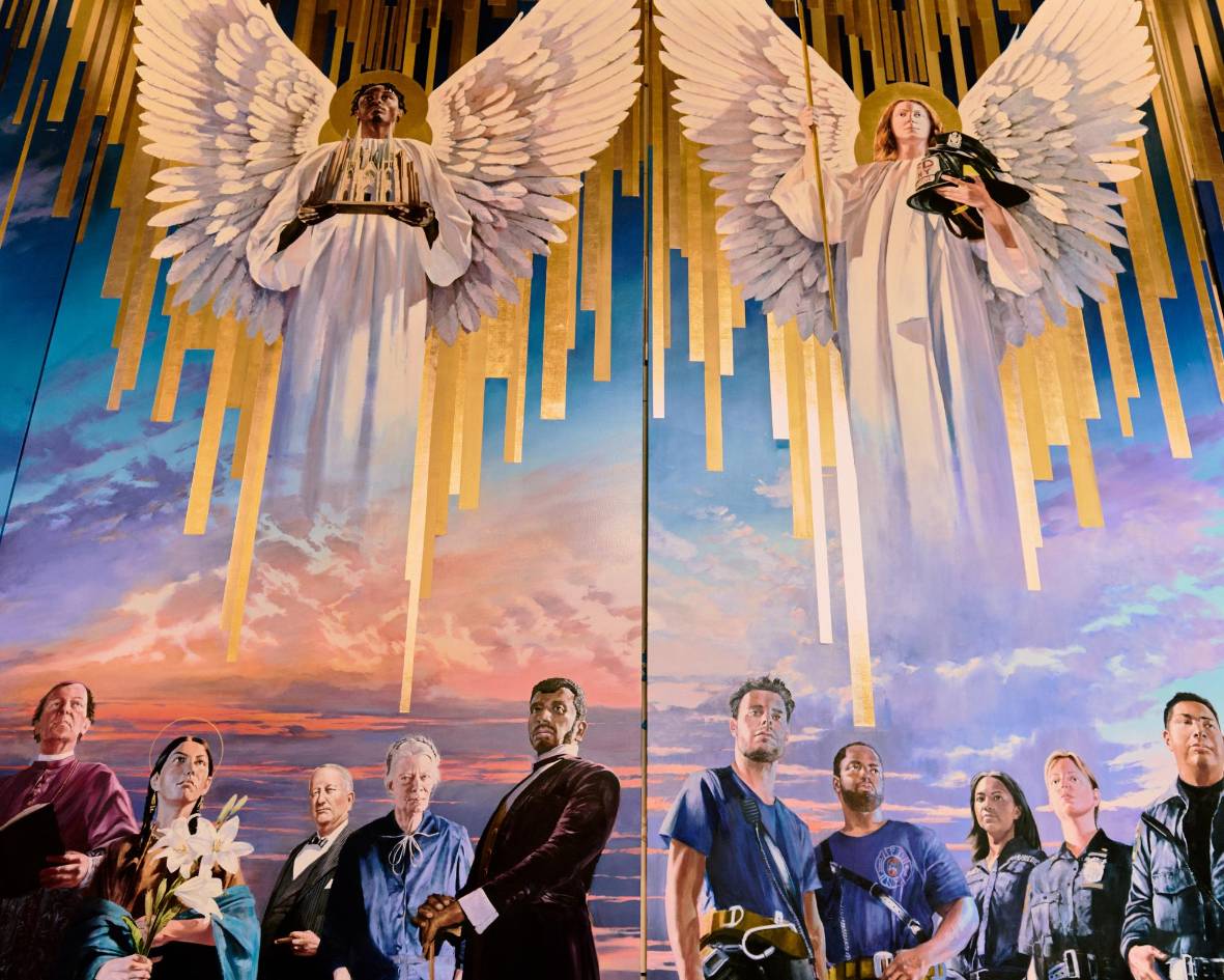 Catedral de Nueva York revela mural en honor a inmigrantes