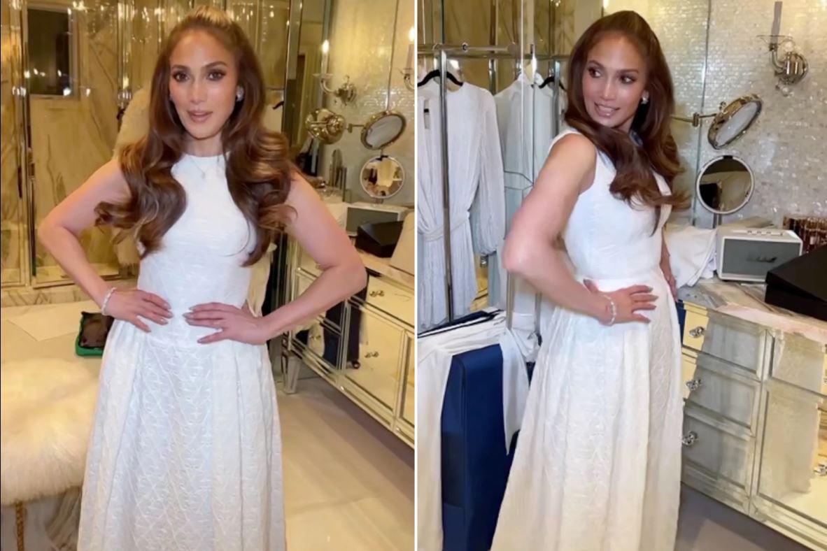 El primer vestido que utilizó en este sencillo diseño que llevaba guardado en su closet por varios años.