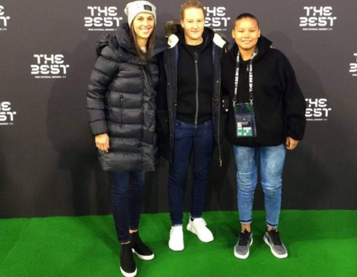 Daniuska Rodríguez la venezolana que compite por el mejor gol del año ya está en Zúrich.