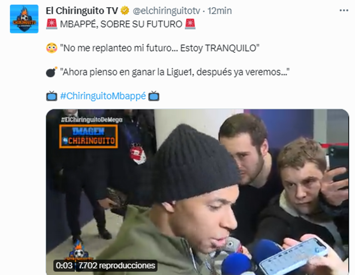 Sin embargo, tras finalizar el encuentro confesó: “No me replanteo mi futuro... Estoy TRANQUILO. Ahora pienso en ganar la Ligue1, después ya veremos...”