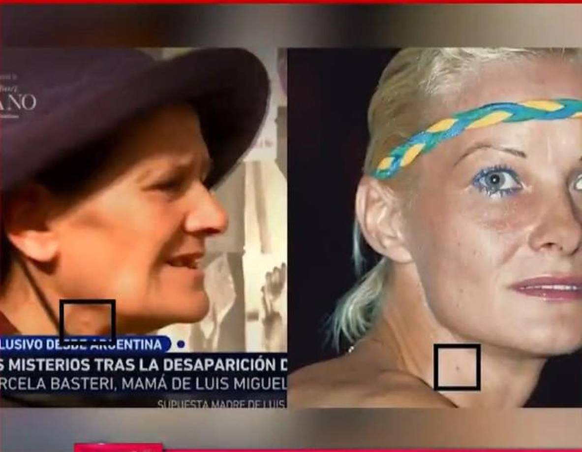 “Así como los marcamos, tiene los lunares. Tiene todos los detalles. Tiene el mismo lunar en el cuello”, comenzó diciendo Ivana mientras de fondo en la pantalla mostraban dos imágenes de la supuesta mamá de Luis Miguel. 