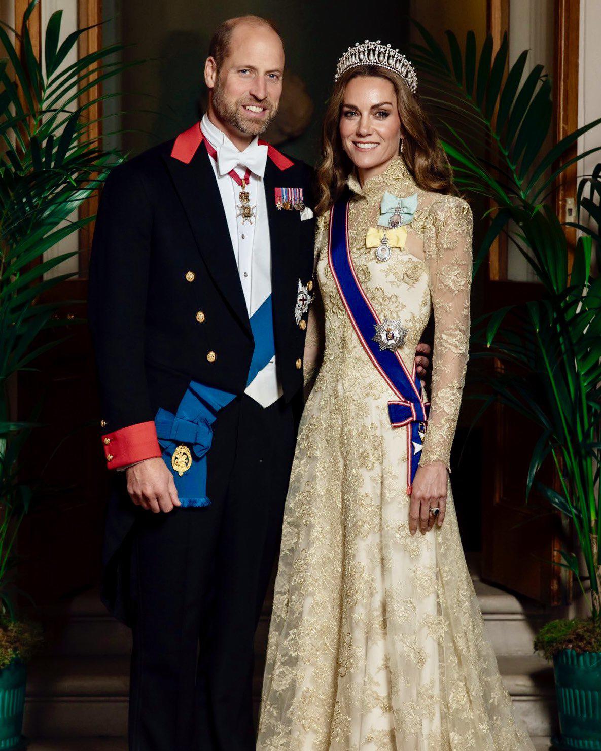 Melania Trump y Kate Middleton deslumbran en el banquete de Estado en Windsor