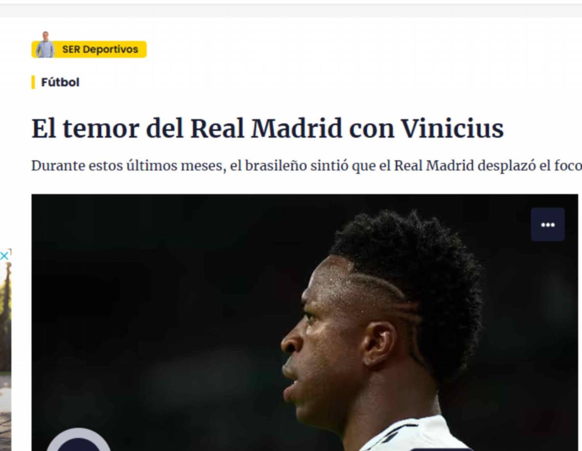 Real Madrid tiene temor con Vinicius tras fiasco del Balón de Oro: Destapan la bomba