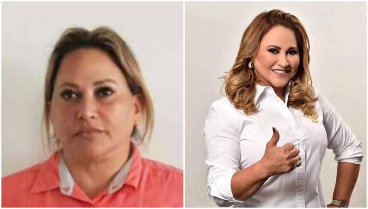 Nancy Mareyil Santos, candidata a suplente del candidato a diputado nacionalista Pedro Chávez y esposa del actual alcalde de Talanga, Francisco Morazán, Roosevelt Aviléz. Ambos fueron detenidos recientemente por las autoridades hondureñas por el delito de lavado de activos. 