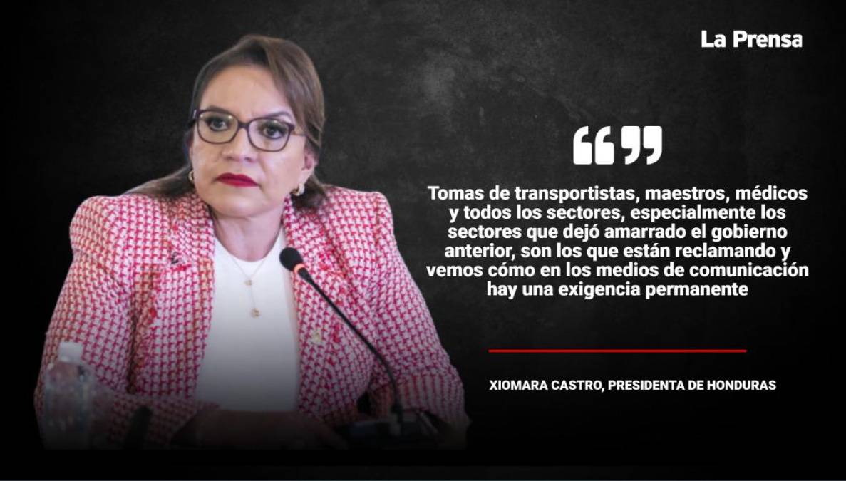 Responde a críticas: Xiomara Castro cuestiona exigencia a su gobierno