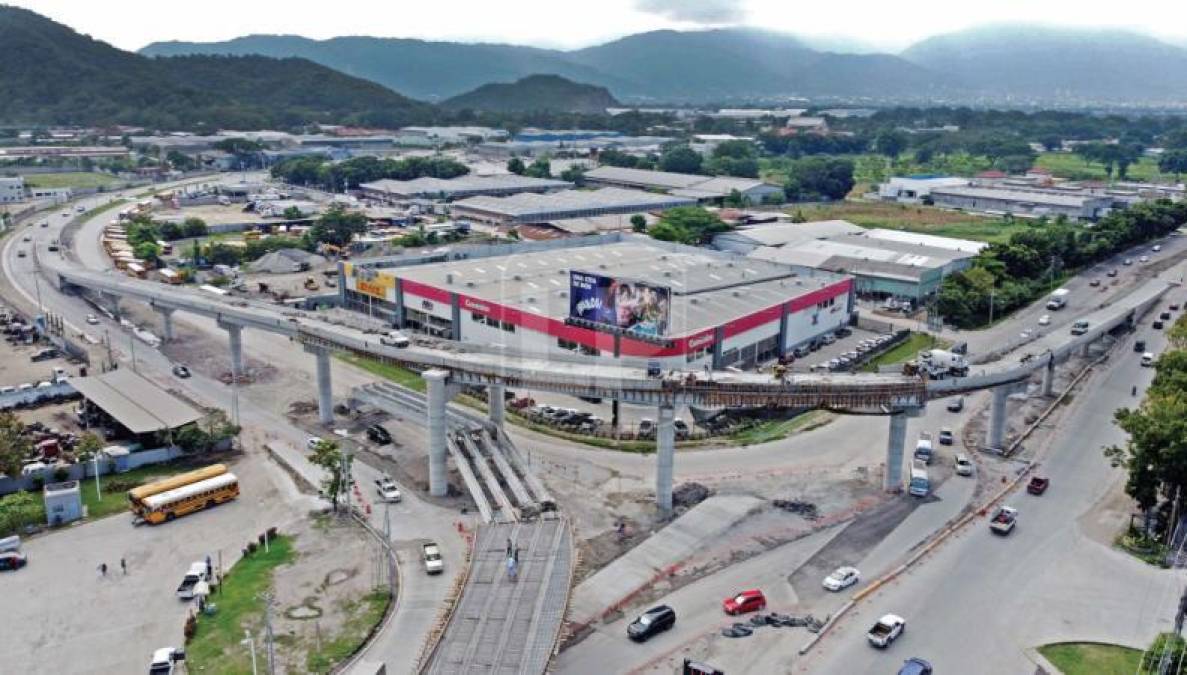 Así avanza la construcción del intercambiador del este en San Pedro Sula (Fotos)