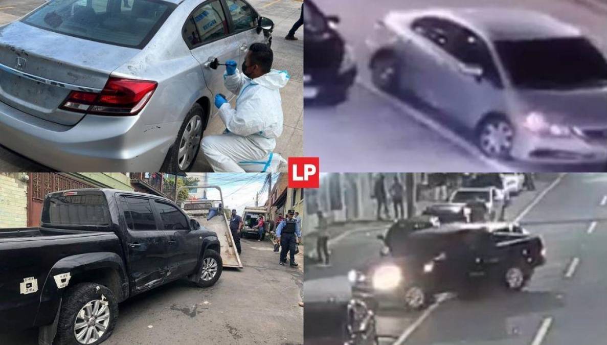 Dos vehículos tiene decomisados la Policía Nacional porque, supuestamente, son los que criminales usaron para matar al hijo de expresidente Porfirio Lobo y tres jóvenes más el pasado jueves en Tegucigalpa, capital de Honduras.